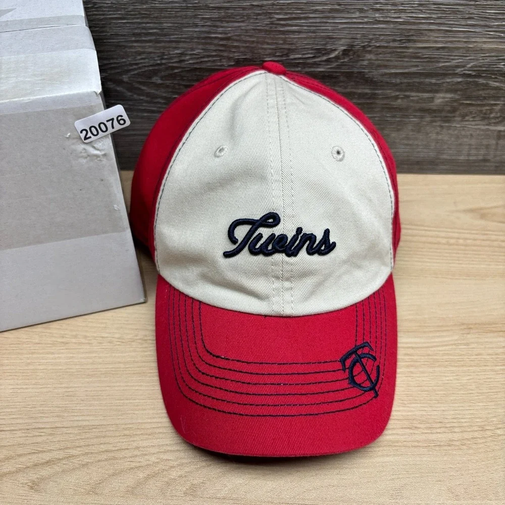 Minnesota Twins‎ Hat Cap Strap Back Womens Red MLB Baseball TC Logo Favorite